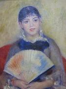 Pierre-Auguste Renoir Young Women with a Fan oil painting